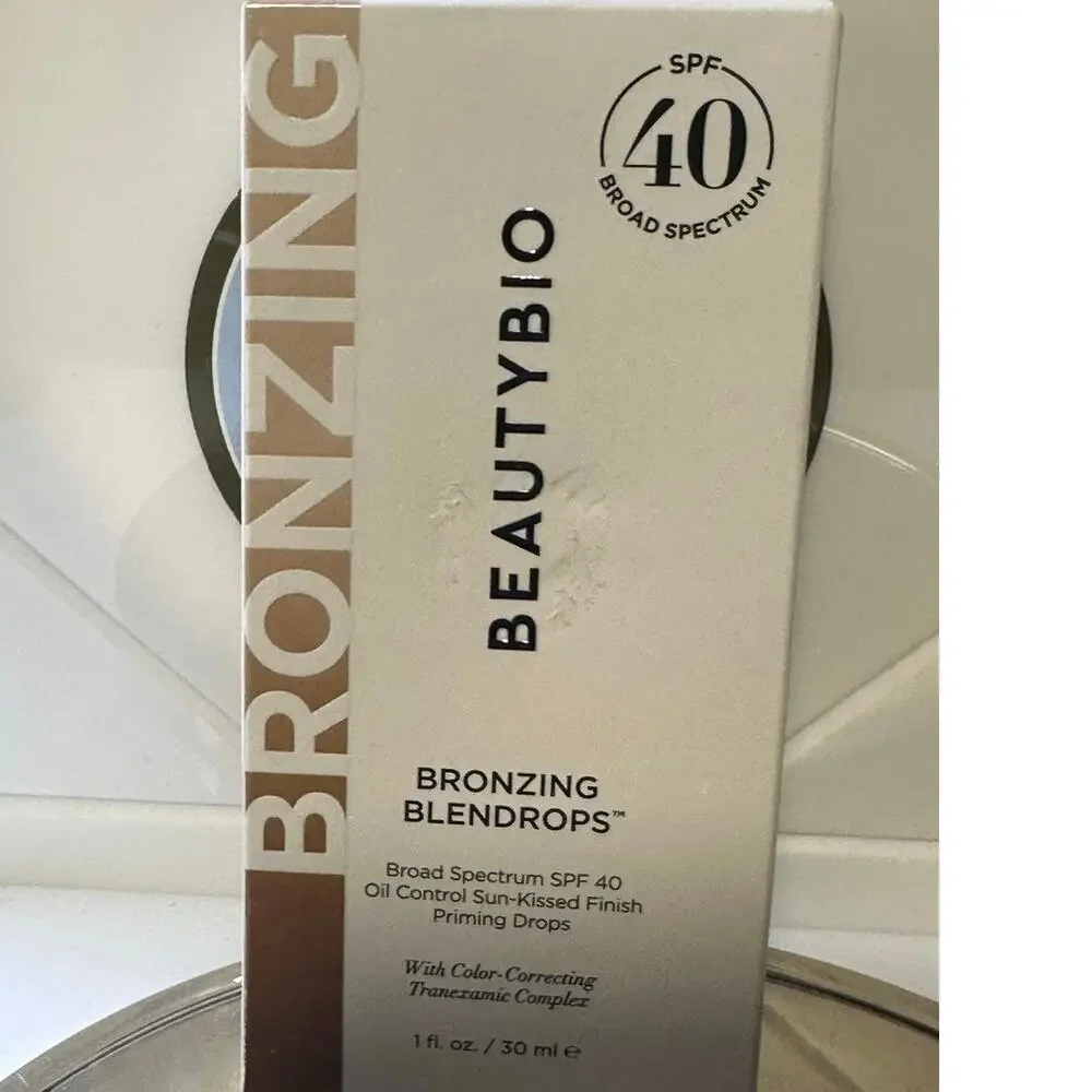 Bronzing Blendrops Broad Spectrum SPF 40 Sun-Kissed Finish Priming Drops NEW